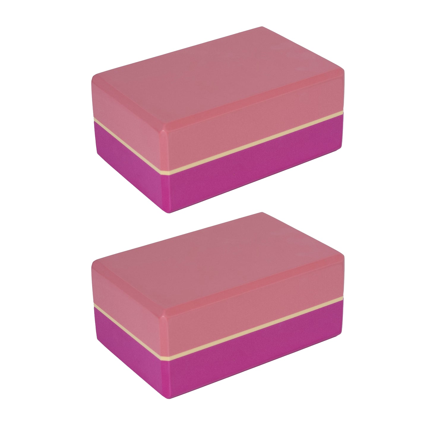 Sunshine Yoga 4" Yoga Block  (4" x 6" x 9") - 2 Pack
