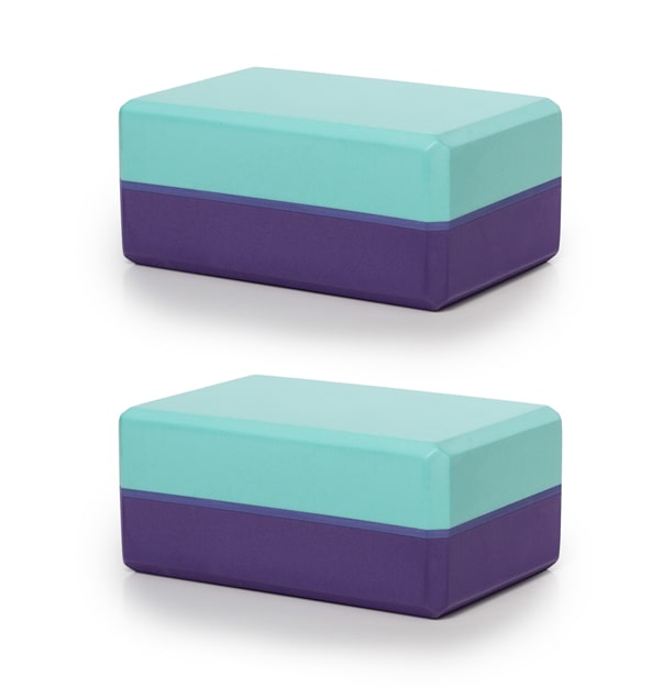 Sunshine Yoga 4" Yoga Block  (4" x 6" x 9") - 2 Pack