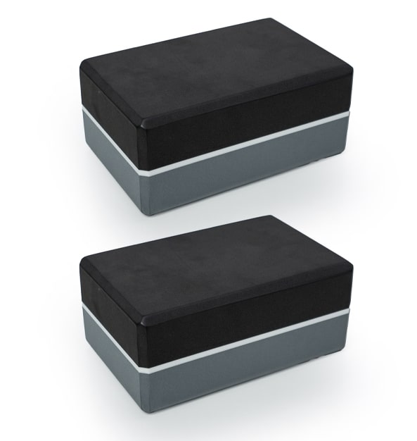 Sunshine Yoga 4" Yoga Block  (4" x 6" x 9") - 2 Pack