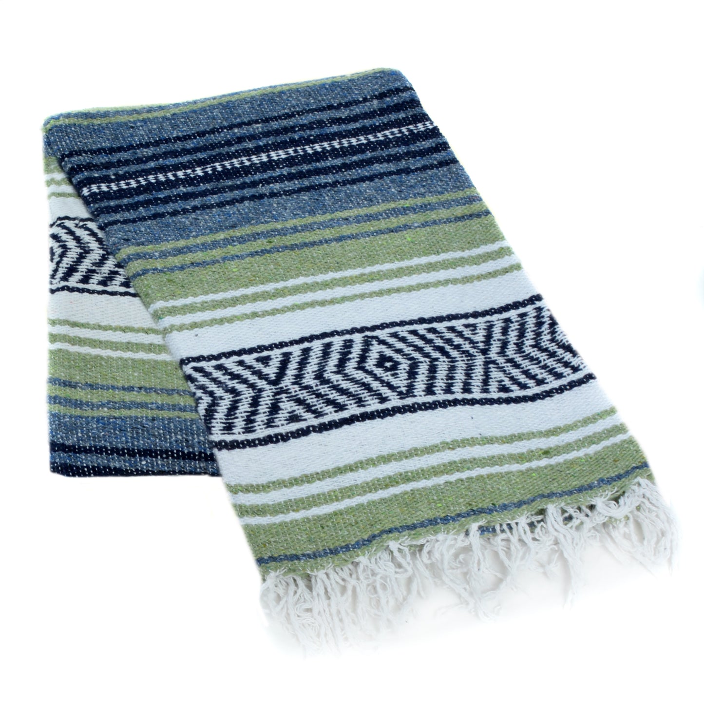Light Olive Slate Blue White blankets