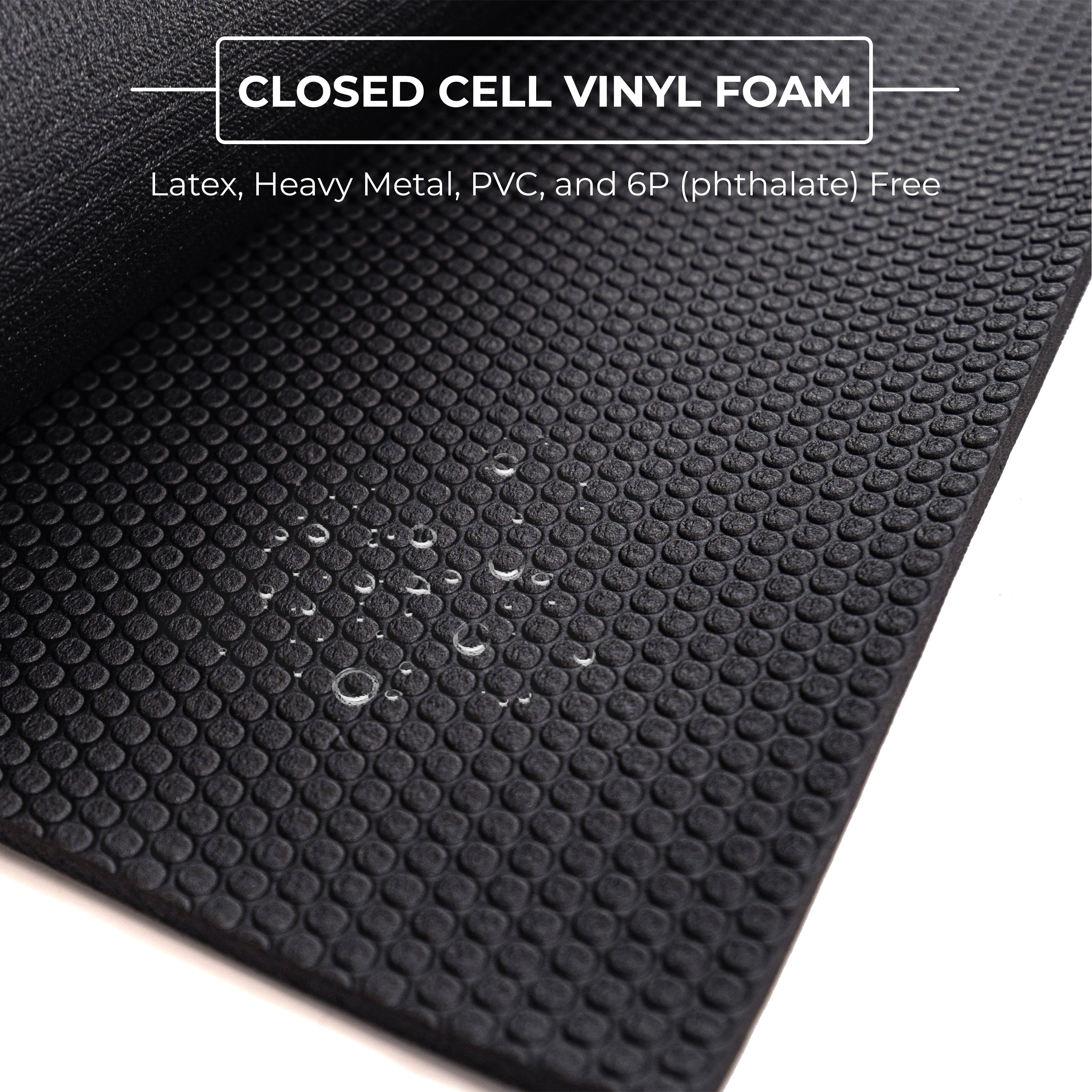 closed cell vinyl foam material yoga mat